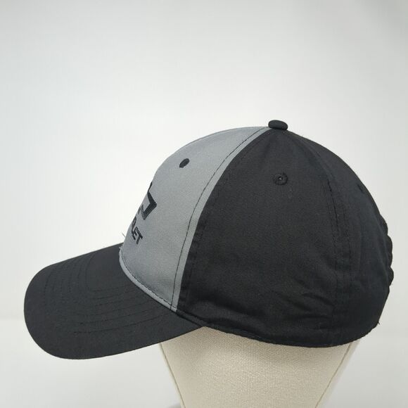 Chevrolet Strapback Baseball Cap Black One Size Adjustable Embroidered 6 Panel - Picture 3 of 9